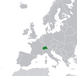 Mapa de Suiza, donde está, queda, país, encuentra, localización