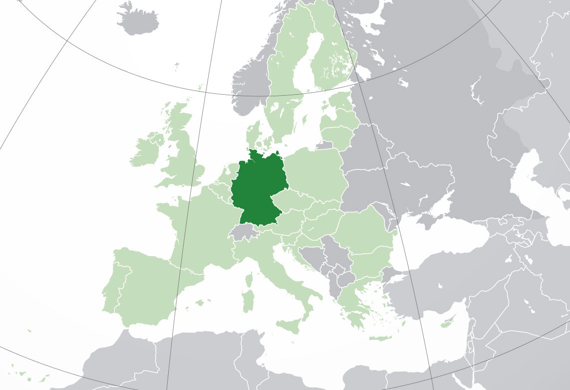 ﻿Mapa de Alemania﻿, donde está, queda, país, encuentra, localización