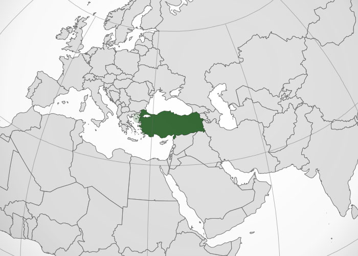 ﻿Mapa de Turquía﻿, donde está, queda, país, encuentra, localización