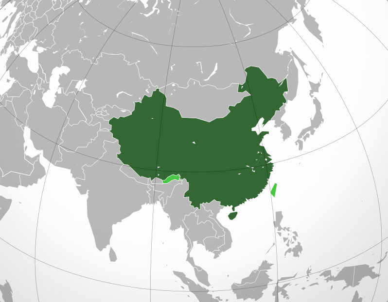 ﻿Mapa de China﻿, donde está, queda, país, encuentra, localización