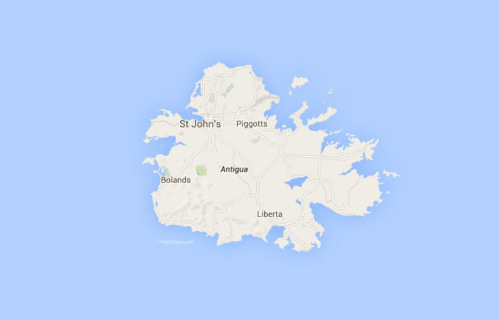 ﻿Mapa de Antigua y Barbuda﻿, donde está, queda, país, encuentra