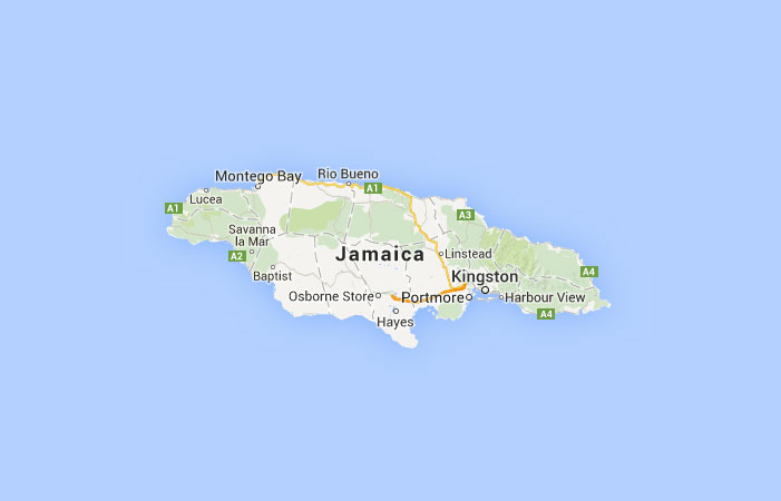 Ubicacion de jamaica - Imagui