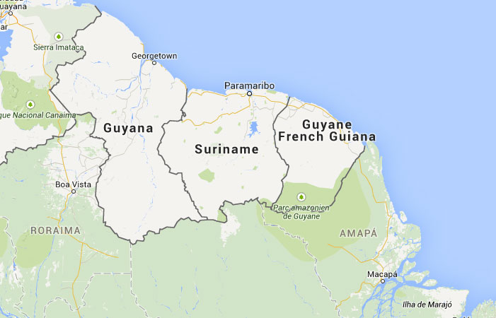 surinam mapa Mapa de Surinam﻿, donde está, queda, país, encuentra, localización  surinam mapa
