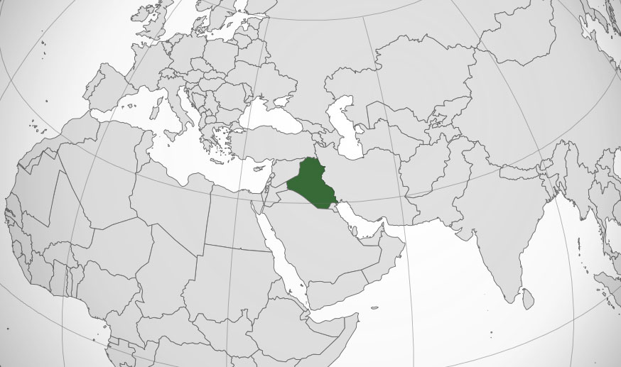 Mapa de Iraq (Irak), donde está, queda, país, encuentra, localización, situación, ubicación, capital, mapamundi, ciudad, turismo, cual es, político, físico, mudo, planisferio | Mapamundial.co
