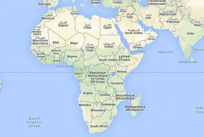 Mapa De Africa Donde Está Africa Queda Encuentra Ubicación Localiza Países Ciudades