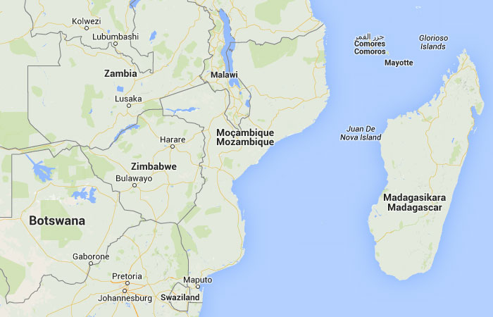 ﻿mapa de mozambique ﻿, donde está, queda, país, encuentra