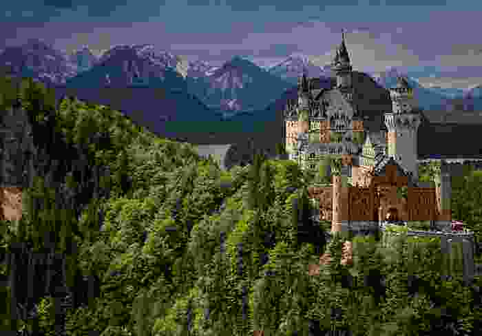 Castillo de Neuschwastein en la región de Baviera
