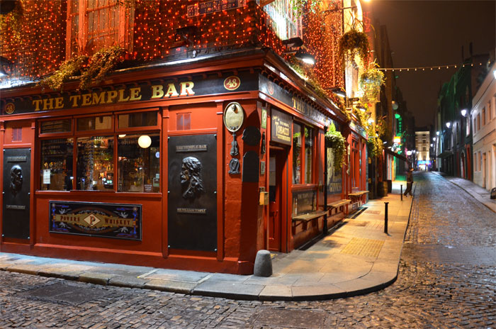 The Temple bar, paso obligado en Dublín