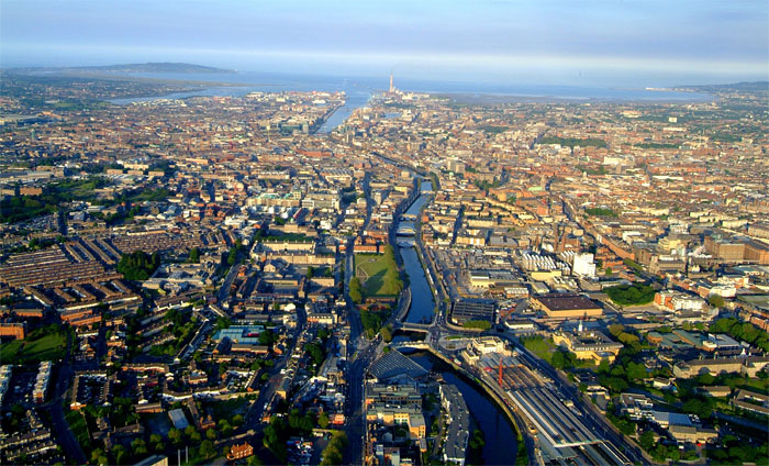 Vista panorámica de Dublín