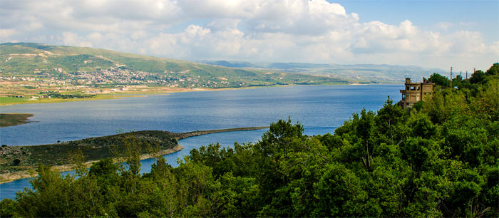 Lago Qaraoun, en el Valle de Bekka