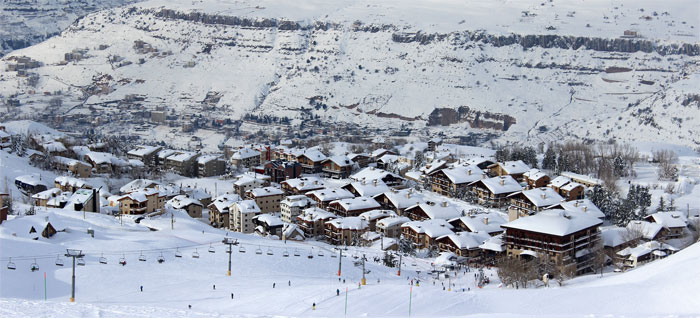 Zona de ski en Faraya Mzaar